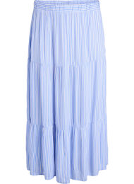 Langt skjørt med strikk i livet, Serenity Stripe