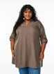 Tunika med rund hals, Brun, Model image number 0