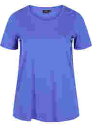 Kortermet T-skjorte med rund hals, Dazzling Blue MB