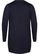 Lang, strikket cardigan i en viskoseblanding, Blå, Packshot image number 1
