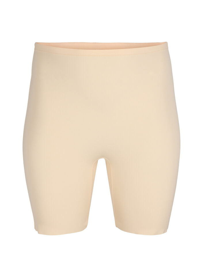 Light shapewear shorts med høyt liv, Beige, Packshot image number 0
