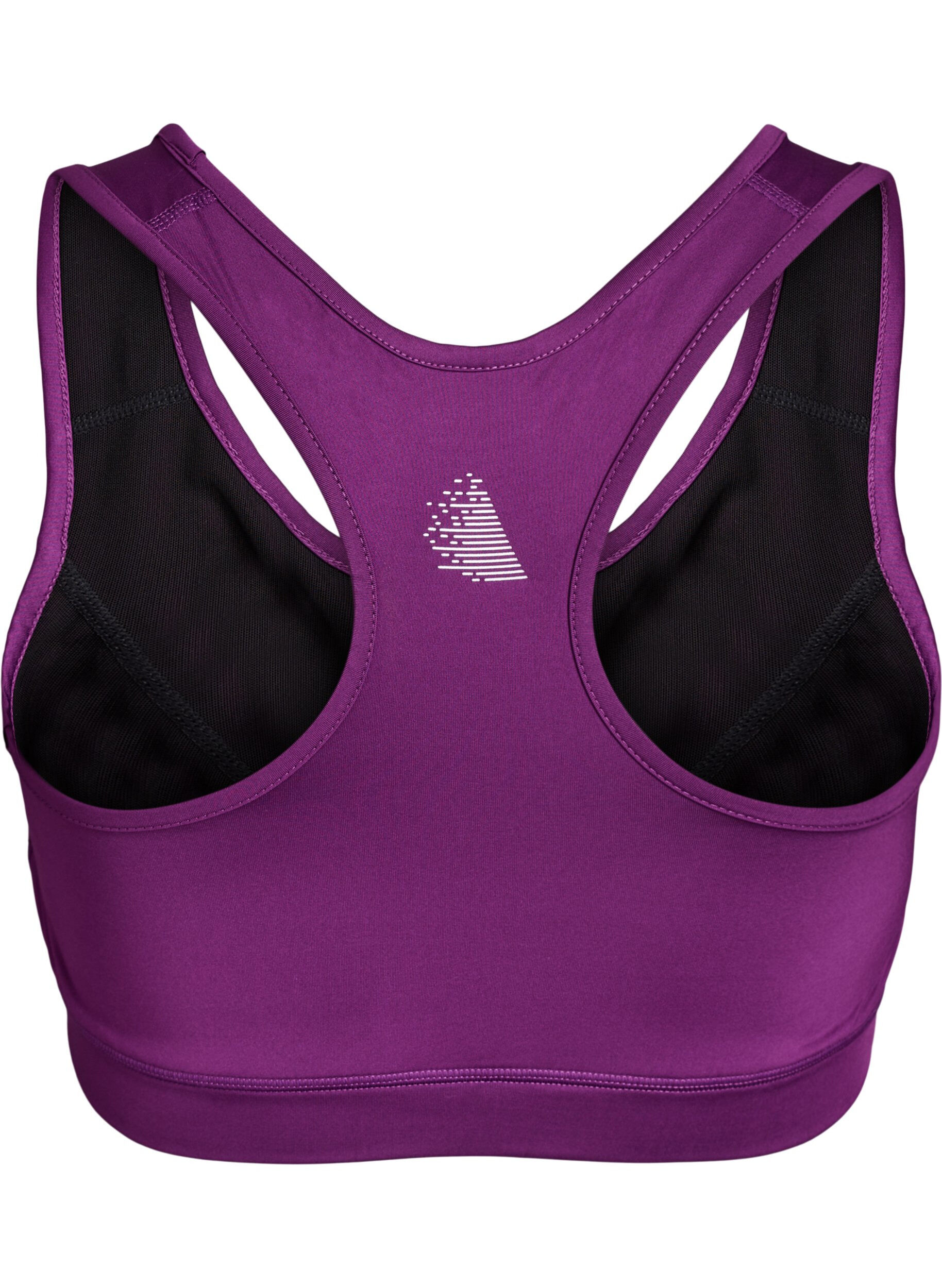 ZizziSports-bh med racerback, Lilla, Packshot image number 1