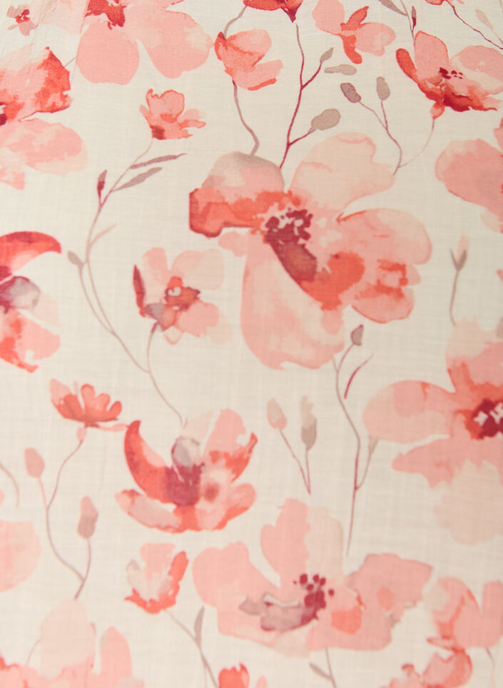 Bluse med ballongform og flaggermus ermer, Orange, Packshot image number 2