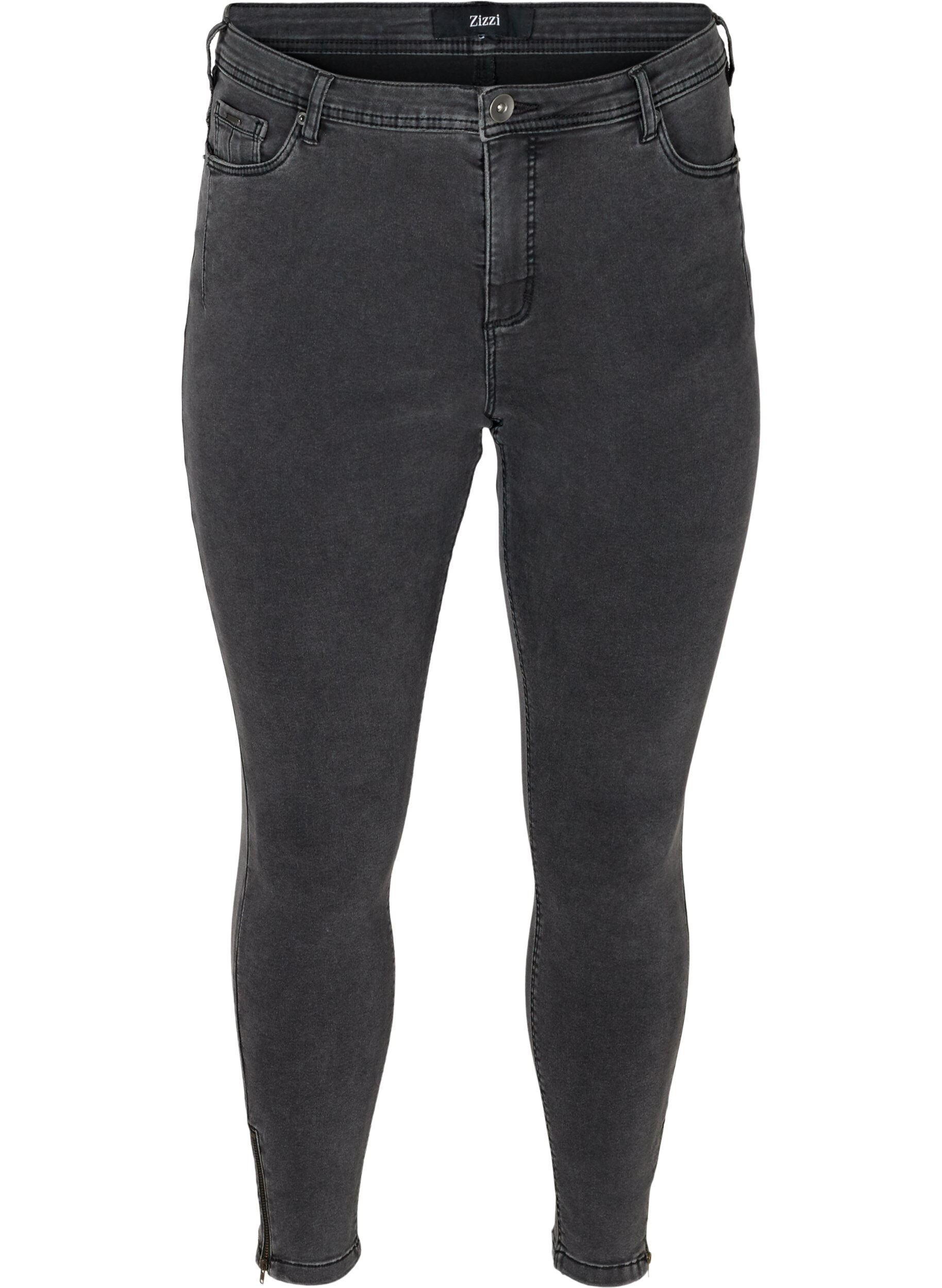 Cropped Amy jeans med glidel&aring;s