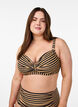 Bikinioverdel med bøyle og mønster, Brun, Model image number 0