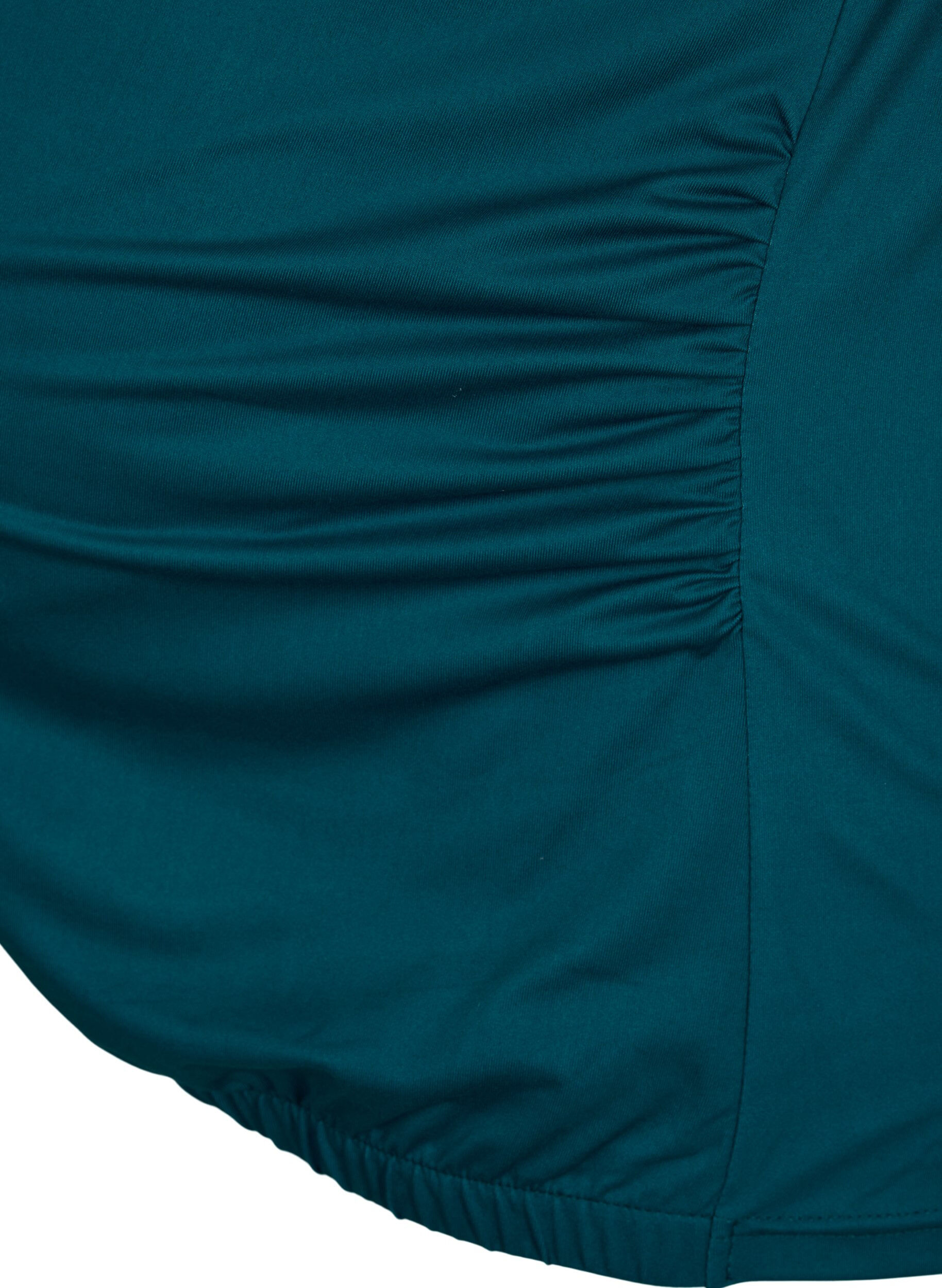 Zizzi T-skjorte til trening for gravide, Deep Teal, Packshot image number 3