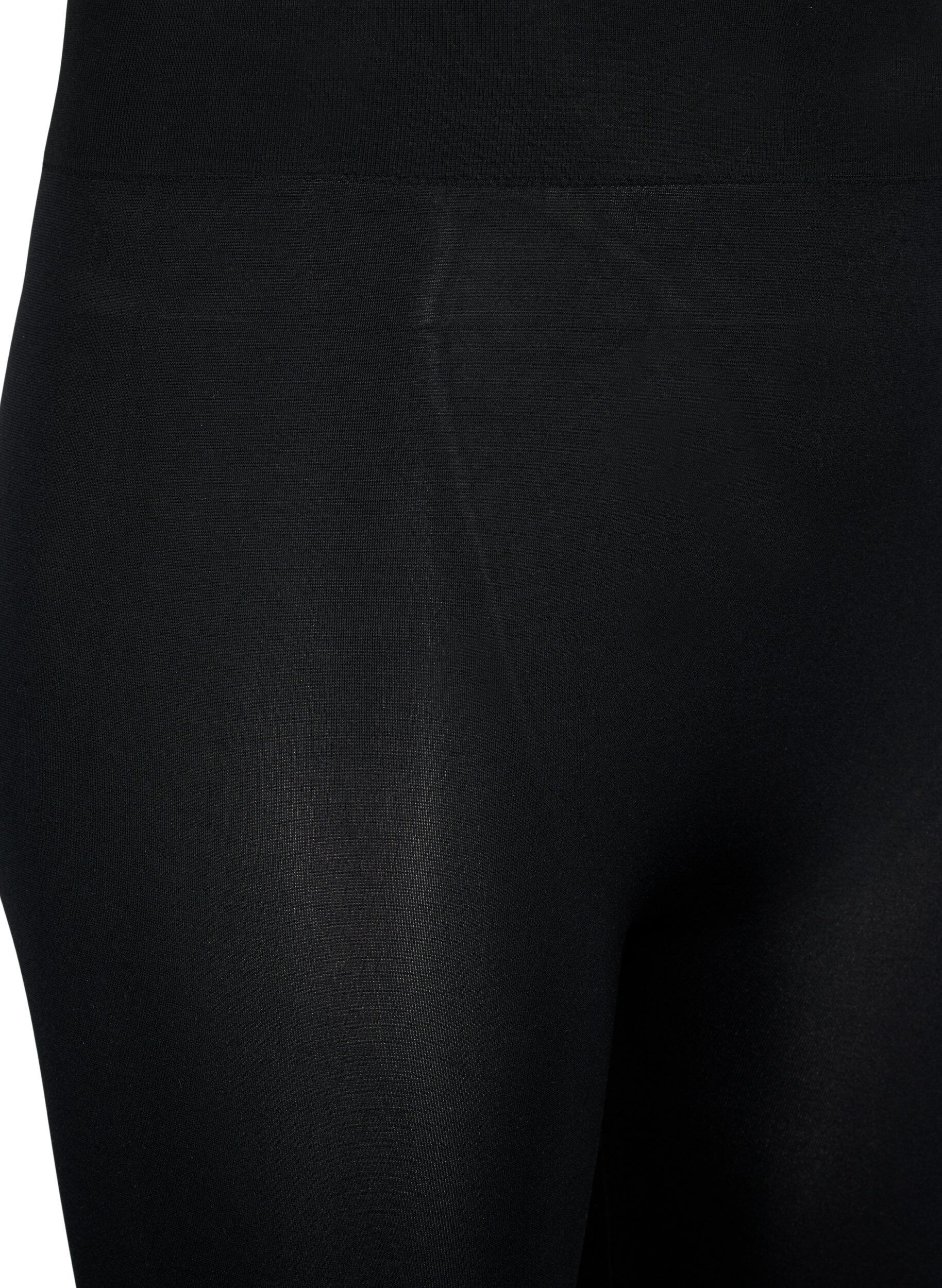 Zizzi S&oslash;ml&oslash;s 3/4-leggings, Svart, Packshot image number 2