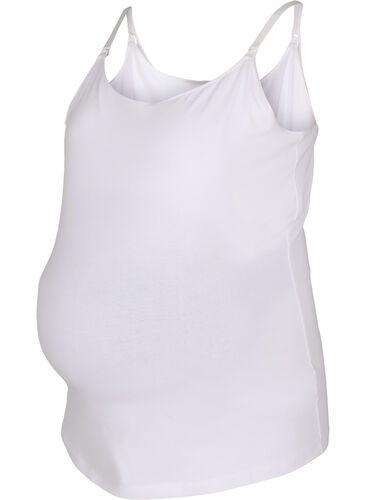 Topp til gravide med ammefunksjon, Bright White, Packshot image number 0