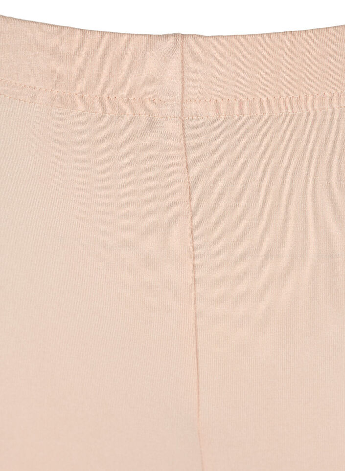 Ensfargede standard sykkelshorts, Beige, Packshot image number 2