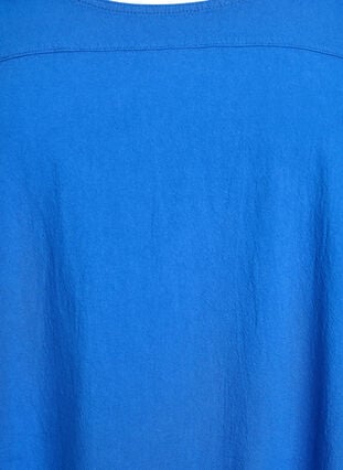 Zizzi Kortermet bomullskjole, Blå, Packshot image number 2