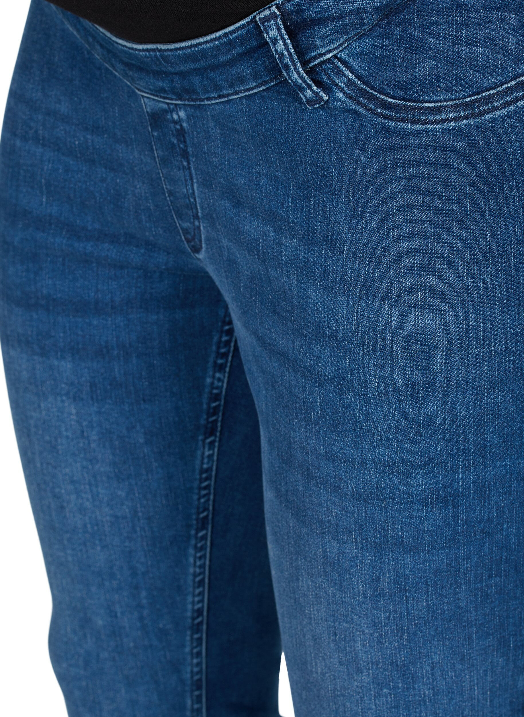 Zizzi Amy jeans til gravide, Blue denim, Packshot image number 2