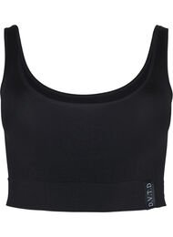 Sømløs BH med rund hals, Black