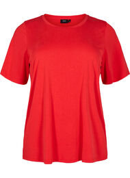 T-skjorte i Tencel ™ Modal med rund hals, Flame Scarlet