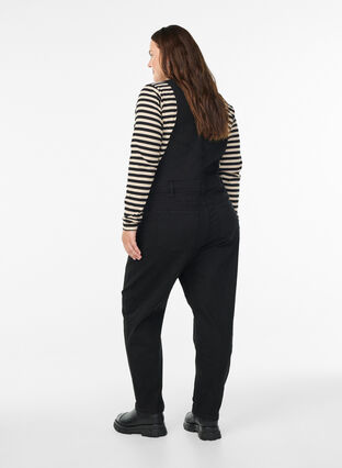 Zizzi Denim snekkerbukse, Black, Model image number 1