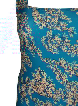 Zizzi Badedrakt med blomstertrykk, Zebra Flower, Packshot image number 2