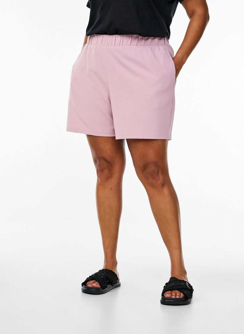 FLASH - Løstsittende shorts med lommer, Rosa, Model image number 3
