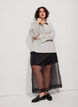 Langt skj&oslash;rt med organza-utseende, Svart, Model image number 1