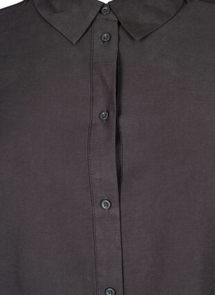 Zizzi FLASH - Skjorte med krage og opprullbare ermer, Grå, Packshot image number 2