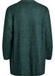 FLASH - Lang ribbestrikket cardigan med lommer, Grønn, Packshot image number 1