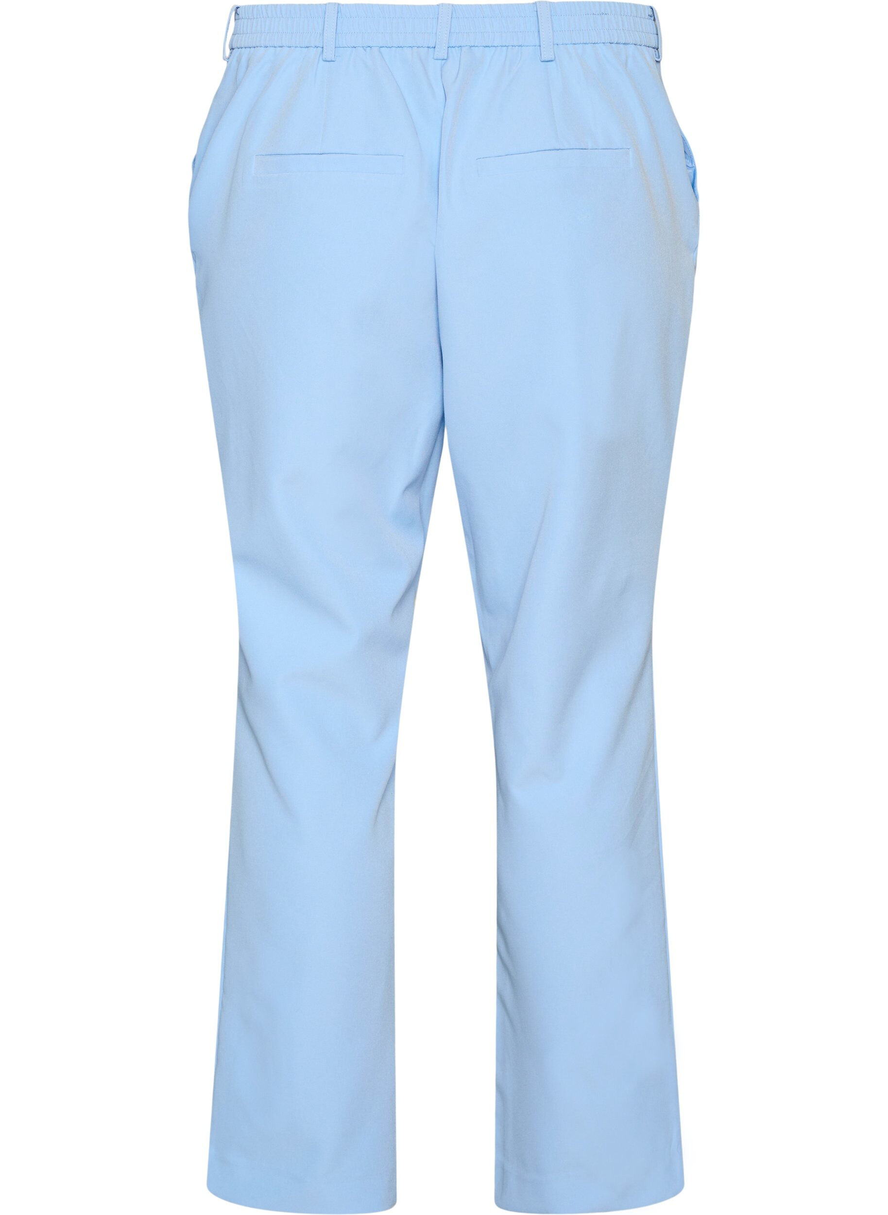 ZizziBukser med lommer og straight fit ben, Bl&aring;, Packshot image number 1