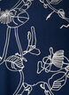Kortermet bluse med brodert m&oslash;nster, Bl&aring;, Packshot image number 2