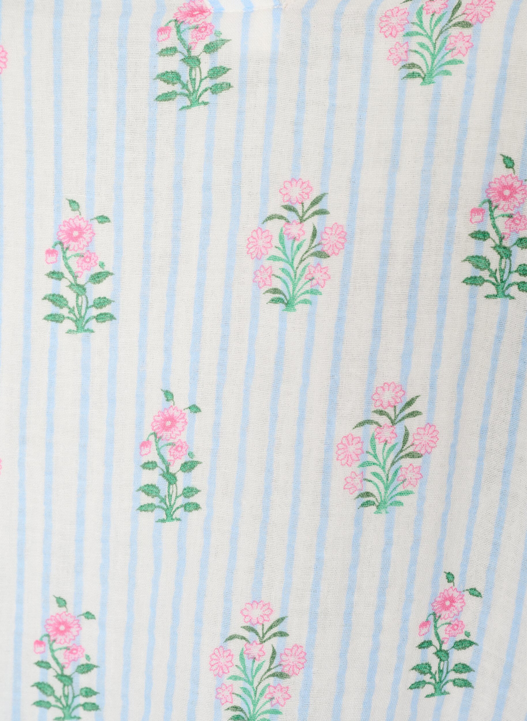 ZizziKort A-linjekjole i bomullsmuslin, Vanilje, Packshot image number 2