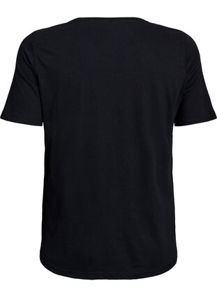 Zizzi FLASH - T-skjorte med motiv, Svart, Packshot image number 1