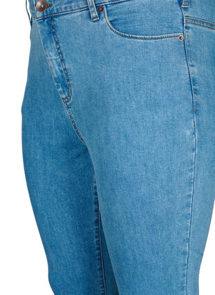Amy jeans med høy midje og supersmal passform, Light Blue, Packshot image number 2