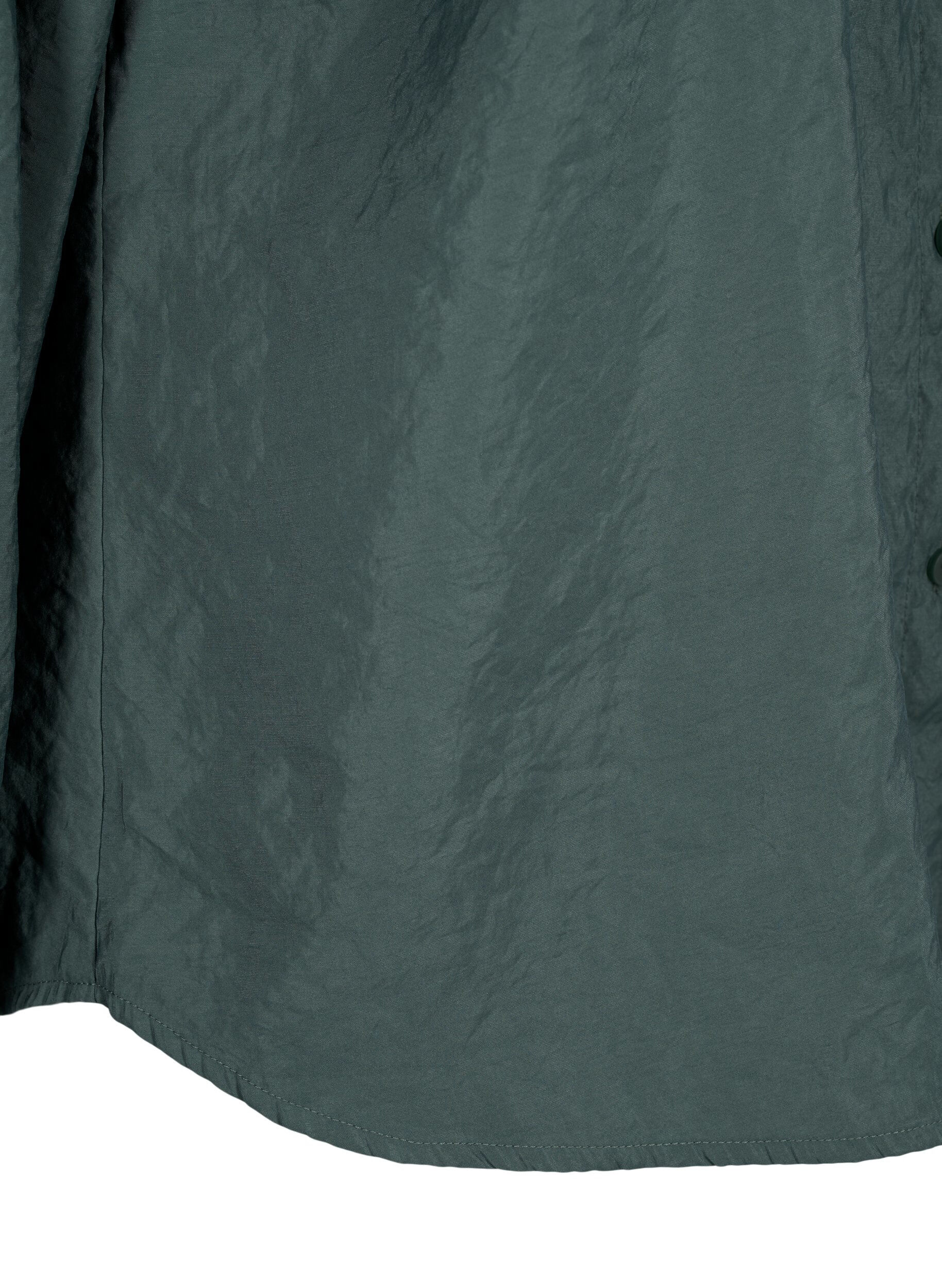 Zizzi Langermet skjorte i Tencel &trade; Modal, Dark Forest, Packshot image number 3