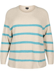 Ribbestrikket genser med striper, P.Stone/Reef W.Mel.