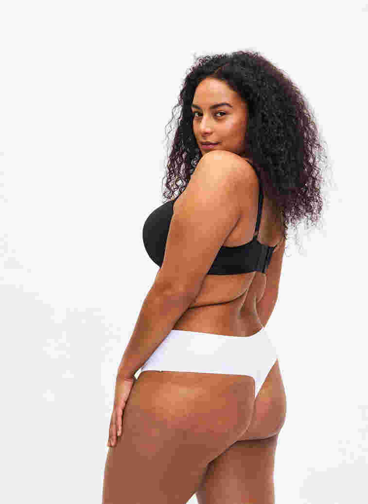 Sømløs g-streng, 2 stk., Bright White, Model