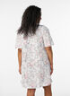 Bomullskjole med blomsterm&oslash;nster og broderie anglaise, Vanilje, Model image number 2
