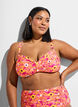 Bikinioverdel med b&oslash;yle og m&oslash;nster, Orange, Model image number 0