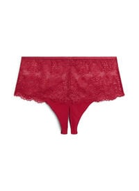 Blondehipster-string med åpning i bunnen, Rød Blondehipster-string med åpning i bunnen
