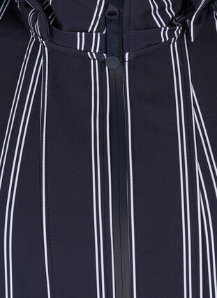 Softshelljakke med hette, Night s. stripe, Packshot image number 2