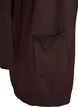 Lang, strikket cardigan i en viskoseblanding, Brun, Packshot image number 2