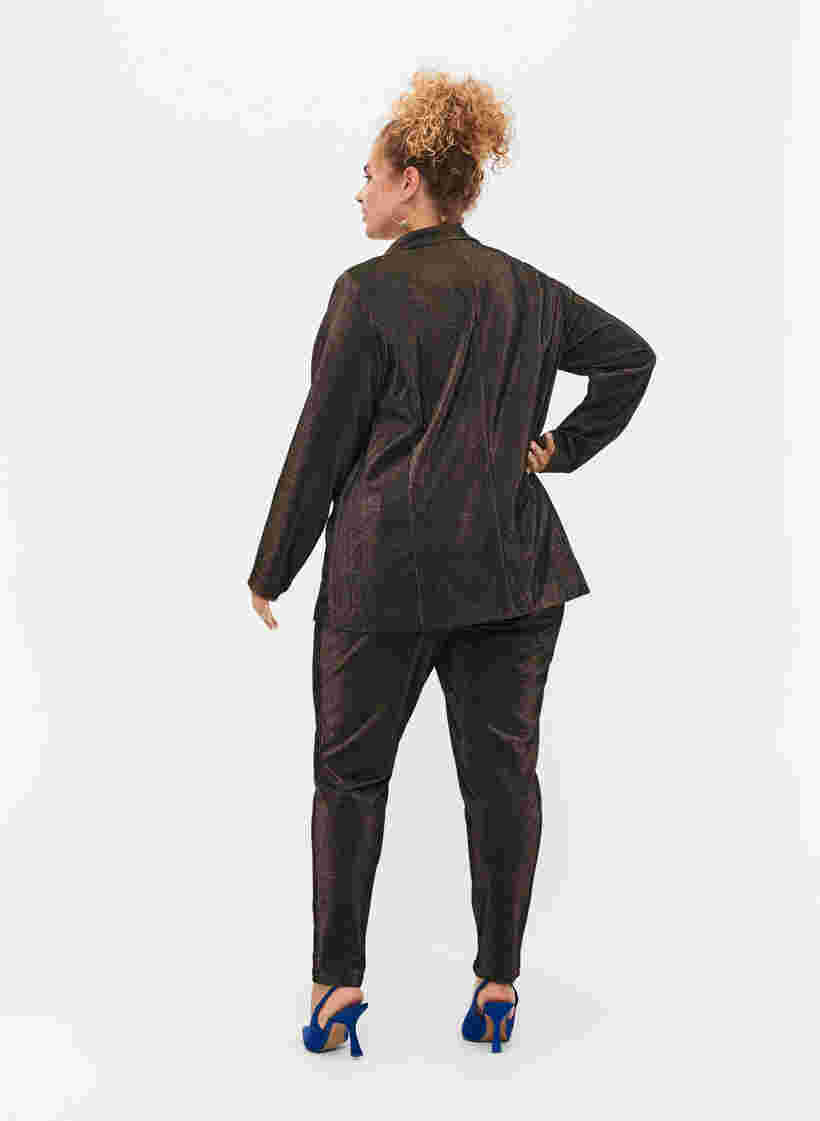 Maddison bukser med glitter, Black w. Lurex, Model image number 1