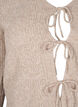 Strikket cardigan med knytedetaljer, Simply Taupe Mel., Packshot image number 2