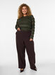 Bluse med blonder og lange ermer, Gr&oslash;nn, Model image number 1