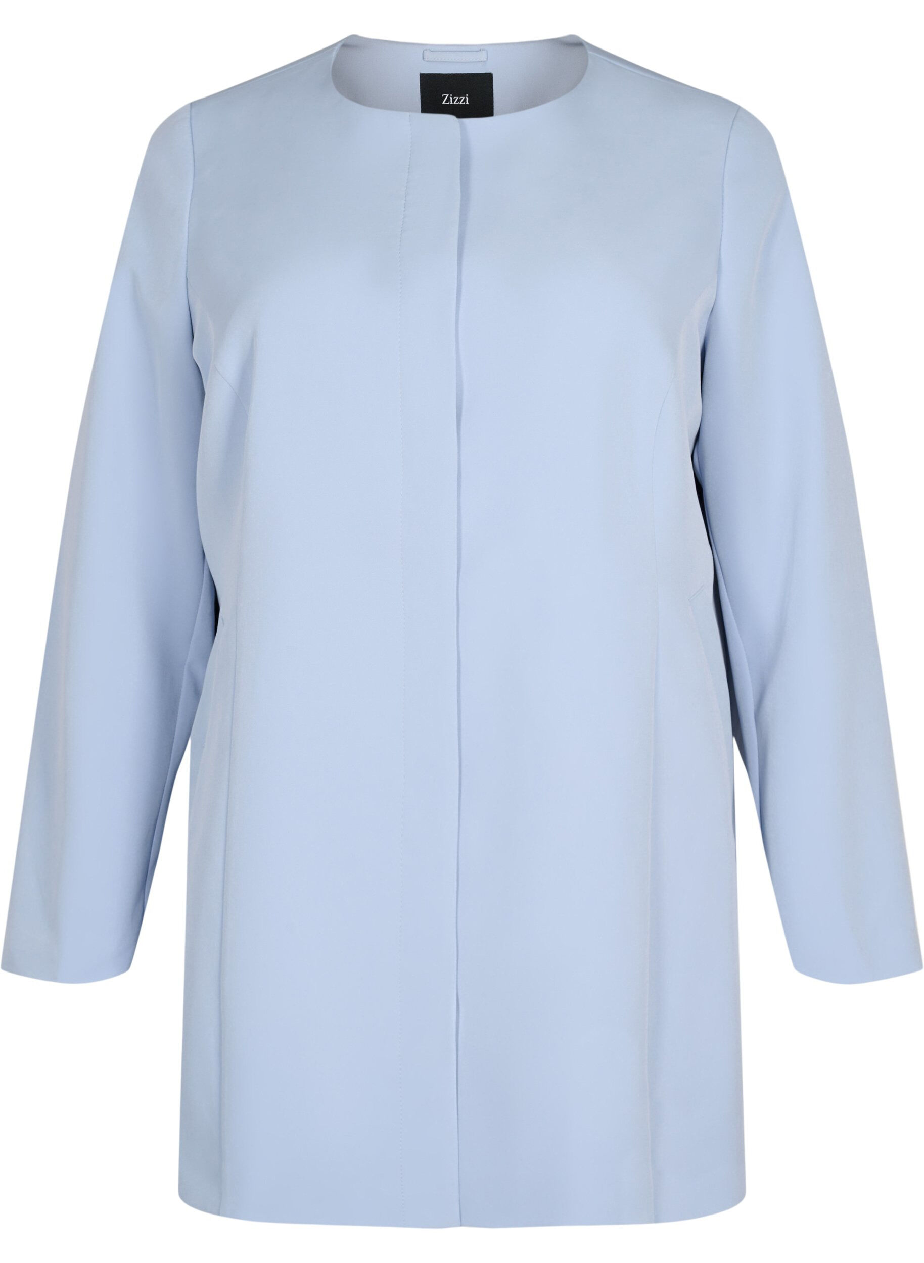 Zizzi Lett klassisk v&aring;rjakke, Eventide, Packshot image number 0