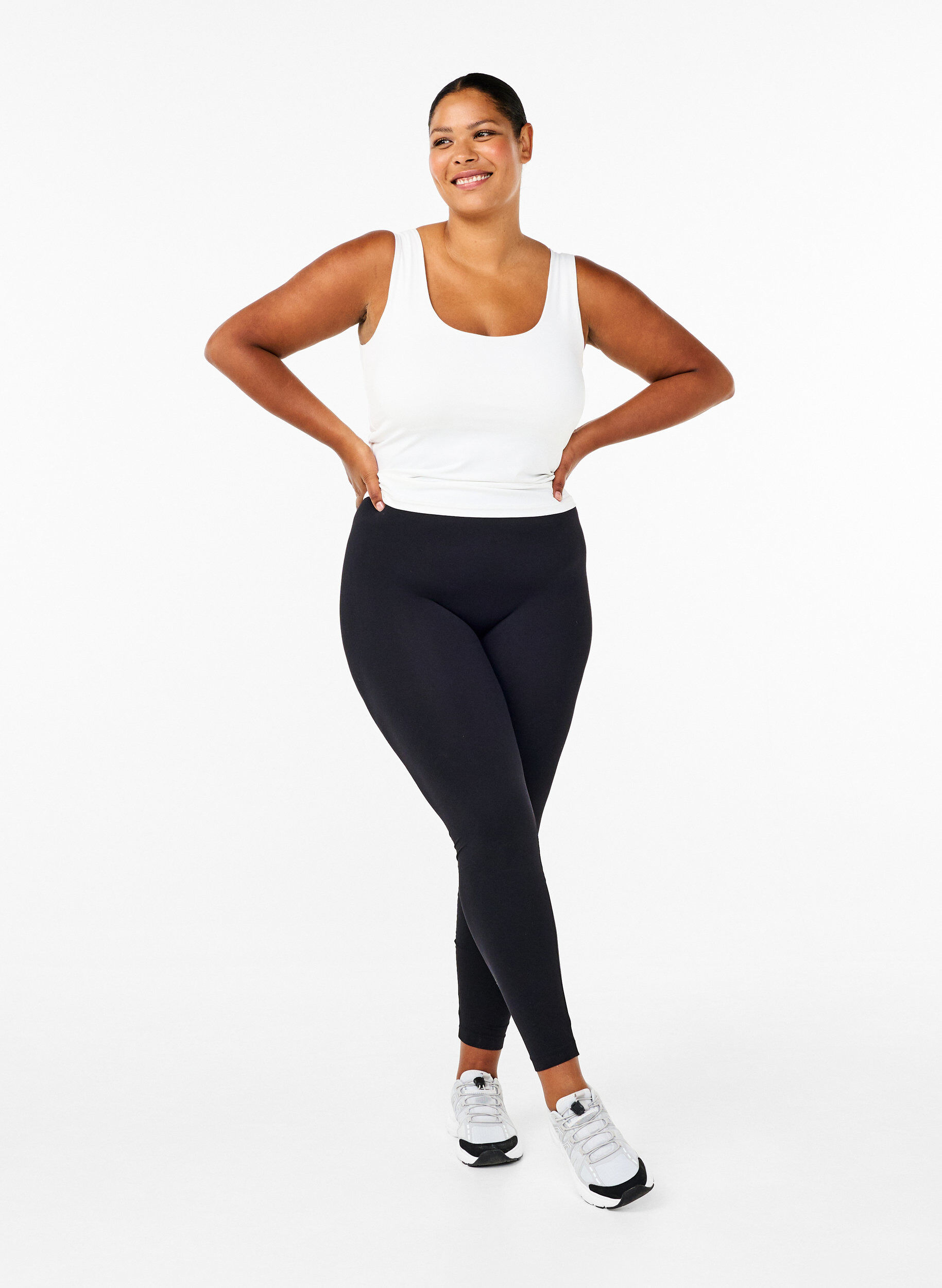 ZizziS&oslash;ml&oslash;se basisleggings, Svart, Model image number 1