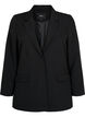 Klassisk blazer med knappelukking, Svart, Packshot image number 0