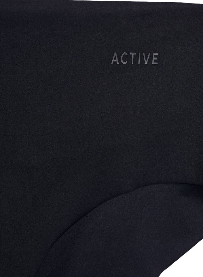 2-pakning usynlige trenings-truser, Black, Packshot