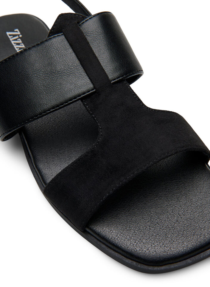Wide fit - Sandaler med brede stropper, Black, Packshot