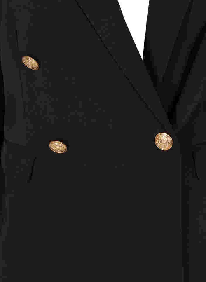 Blazer med gullfargede knapper, Black, Packshot image number 2