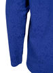 Langermet bluse med tekstur, Blå, Packshot image number 3