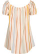 Off-shoulder strandtunika, Striped Jaquard, Packshot image number 1