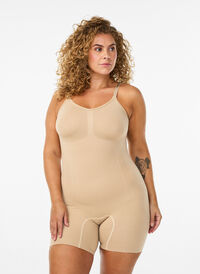 Shapewear-body med åpning i bunn, Beige Shapewear-body med åpning i bunn, Beige, Model