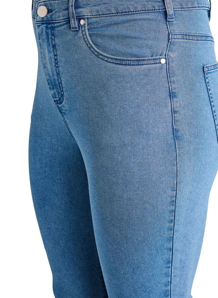 Amy super slim fit jeans med h&oslash;y midje, Bl&aring;, Packshot image number 2
