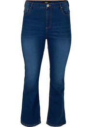 Ellen bootcut jeans med høyt liv, Blue denim